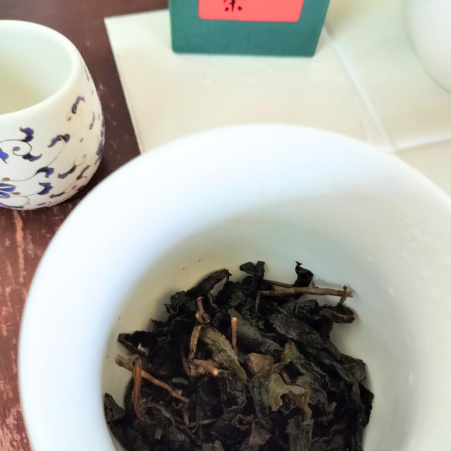 沁園さん凍頂烏龍茶の茶殻