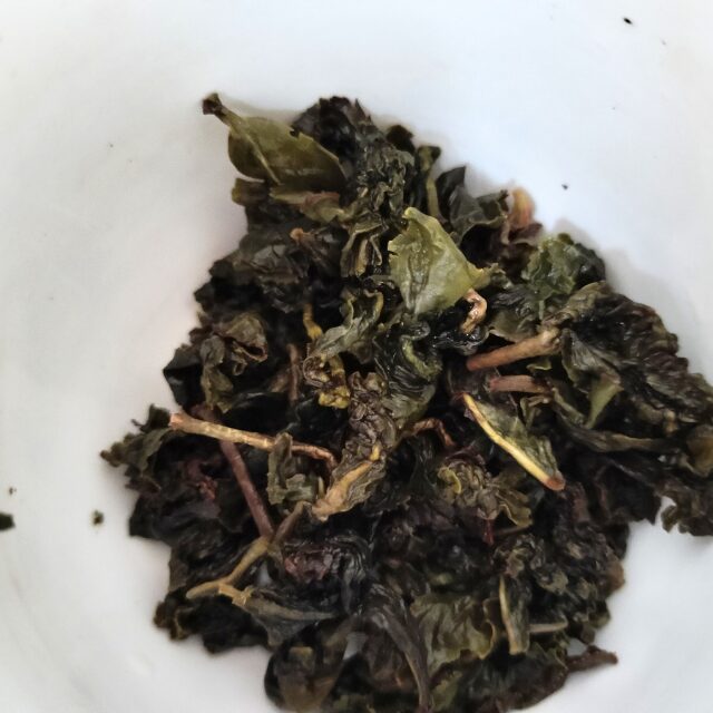 林華泰茶行さん凍頂烏龍茶の茶殻